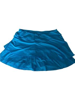 Jofit tiered skort - S blu , poly spandex